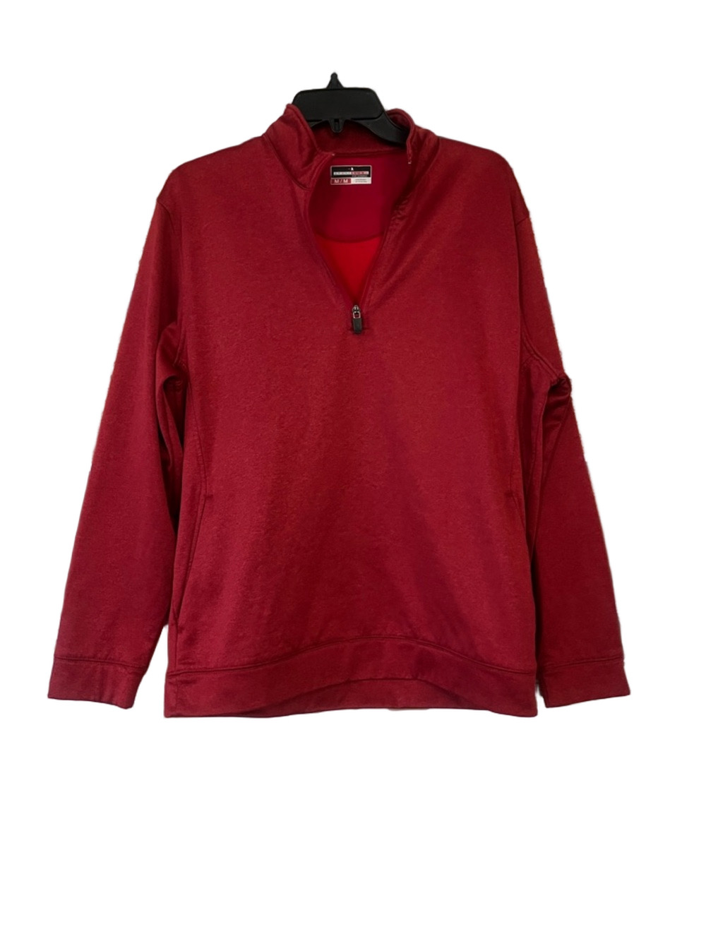Grand Slam Men's Red Zip-Up Pullover Sweater